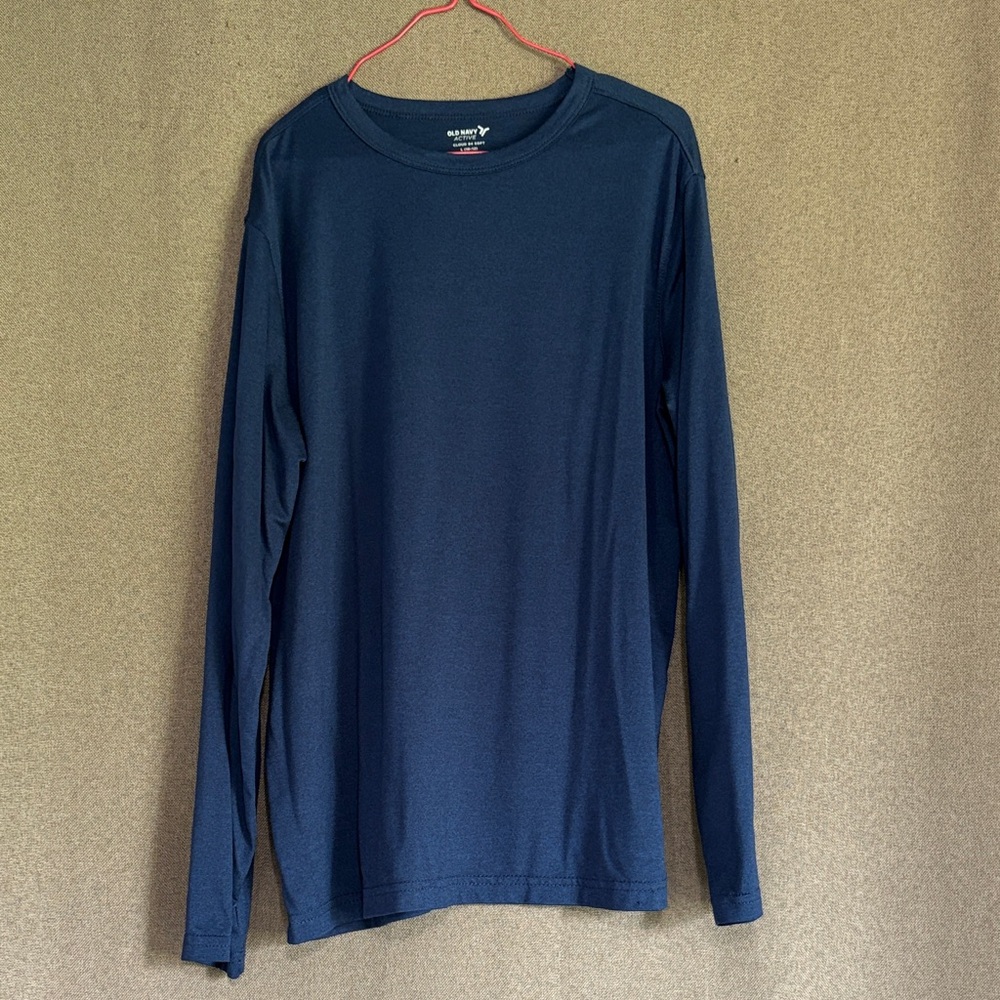 Old Navy Kids Long Sleeve Tee - Navy Blue Size 10